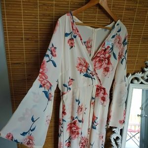 Plus size Floral Romper